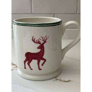 Williams Sonoma Winter Stag Mug‎ Holiday Christmas Coffee Tea Deer Decor 2011